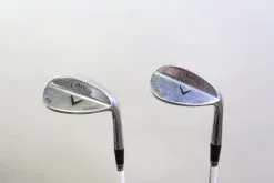 Callaway Forged Chrome 56*, 60* Wedge Set RH Steel Shafts Stiff Flex