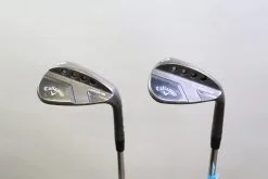 Callaway JAWS Full Toe Black 56*, 60* Wedge Set RH -0.25 In Steel Stiff Flex