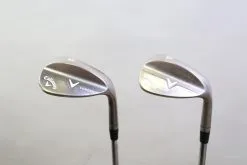 Callaway Forged Chrome 54*, 58* Wedge Set RH -0.25 In Steel Shafts Stiff Flex
