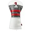 Callaway Vintage Driver Headcover White - Charcoal - Red