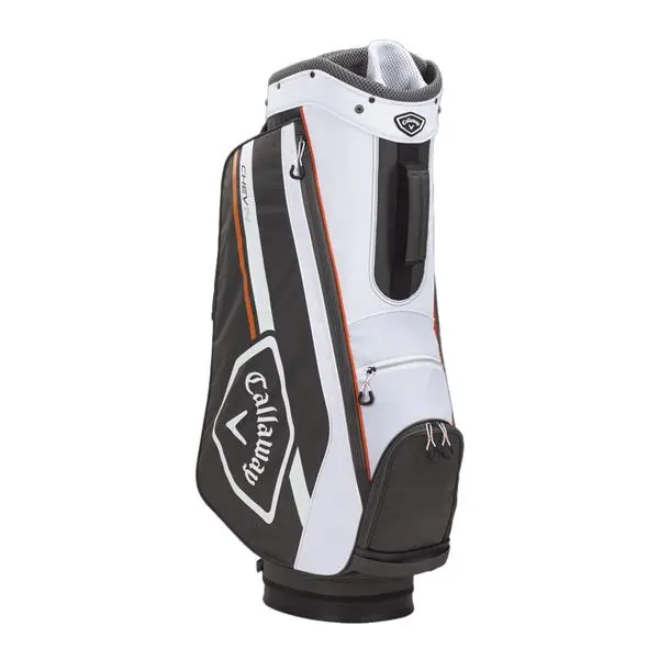 Callaway Chev Dry 14 Cart Bag Charcoal White Orange - Image 3