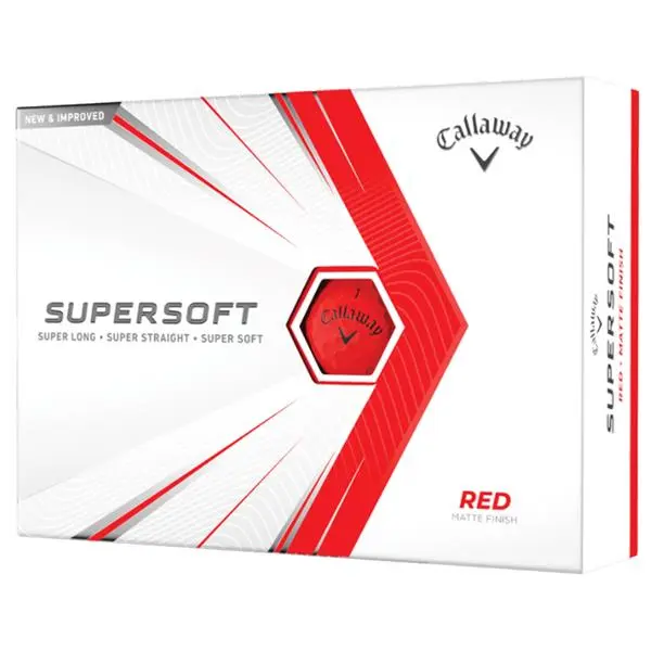 Callaway Supersoft 21 Golf Ball Dozens Red