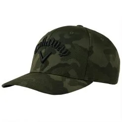 Callaway Gents Camo Snapback Cap Green