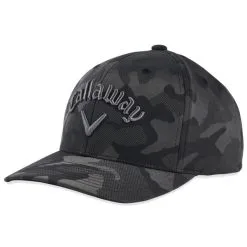 Callaway Gents Camo Snapback Cap Charcoal