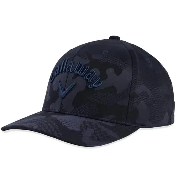 Callaway Gents Camo Snapback Cap Dark Navy
