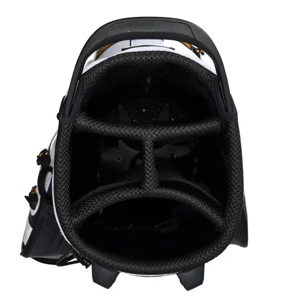 Callaway Chev Dry Dbl Stand Bag Black White Yellow - Image 2