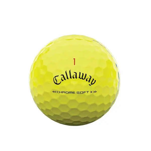 Callaway Chrome Soft X Triple Track Balls Yellow - Image 2