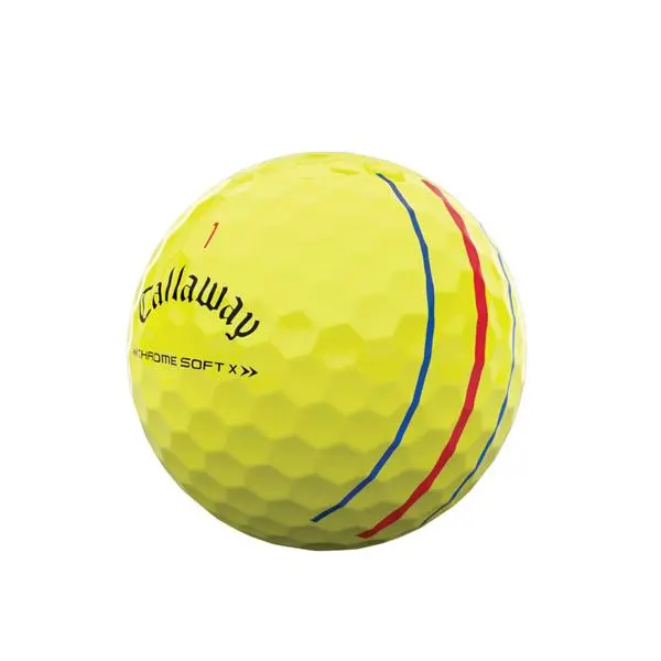 Callaway Chrome Soft X Triple Track Balls Yellow - Image 3