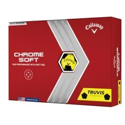 Callaway Chrome Soft Truvis Yellow Balls Black