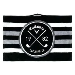 Callaway Cart Towel Black White Charcoal