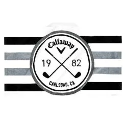 Callaway Tour Towel White Black Charcoal