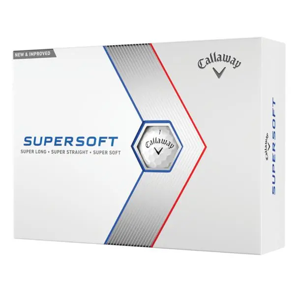 Callaway Supersoft 23 Golf Balls Dozen White