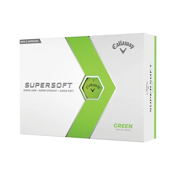 Callaway Supersoft 23 Matte Golf Balls Dozen Green