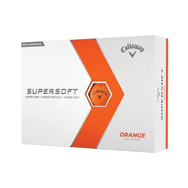 Callaway Supersoft 23 Matte Golf Balls Dozen Orange
