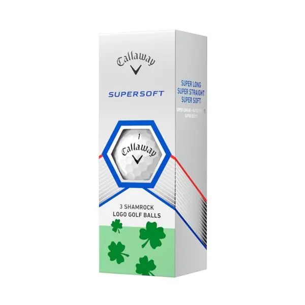 Callaway Supersoft 23 Shamrock Golf Balls Dozen White - Image 4