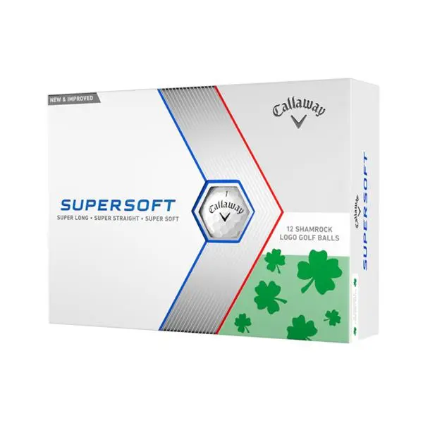 Callaway Supersoft 23 Shamrock Golf Balls Dozen White