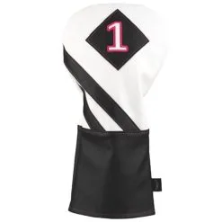 Callaway Vintage Driver Headcover White - Black- Pink