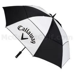 Callaway Clean 60" Double Canopy Umbrella Black - White