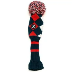 Callaway Pom Pom Hybrid Headcover Navy Red White