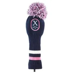 Callaway Pom Pom Hybrid Headcover Navy Pink
