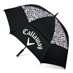 Callaway UpTown 60" Double Canopy Ladies Umbrella Black - Purple