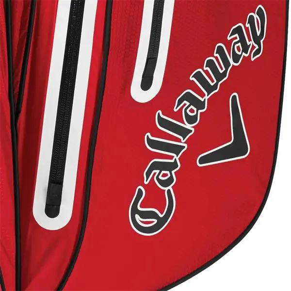 Callaway Hyper Dry 15 Cart Bag Red - White - Image 3